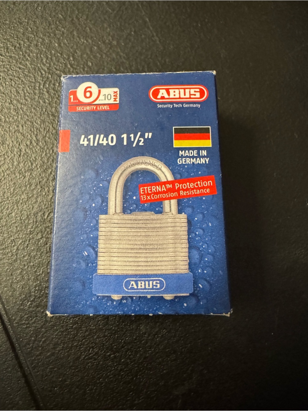 NEW Abus 41/40 1 1/2" Padlock with Two Keys Item #PHK7655